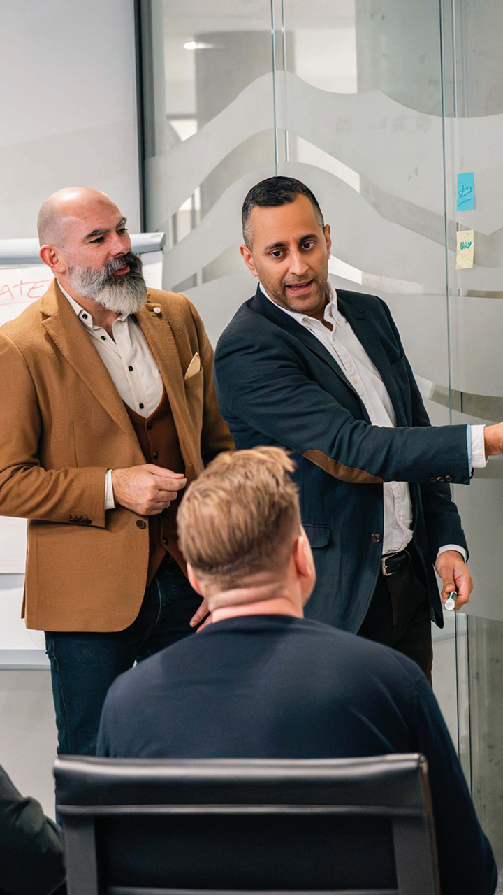 Advisory team in a strategy session